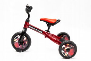 Bauerkraft X-173 Trojkolka  Balančný bicykel 3v1, Červený